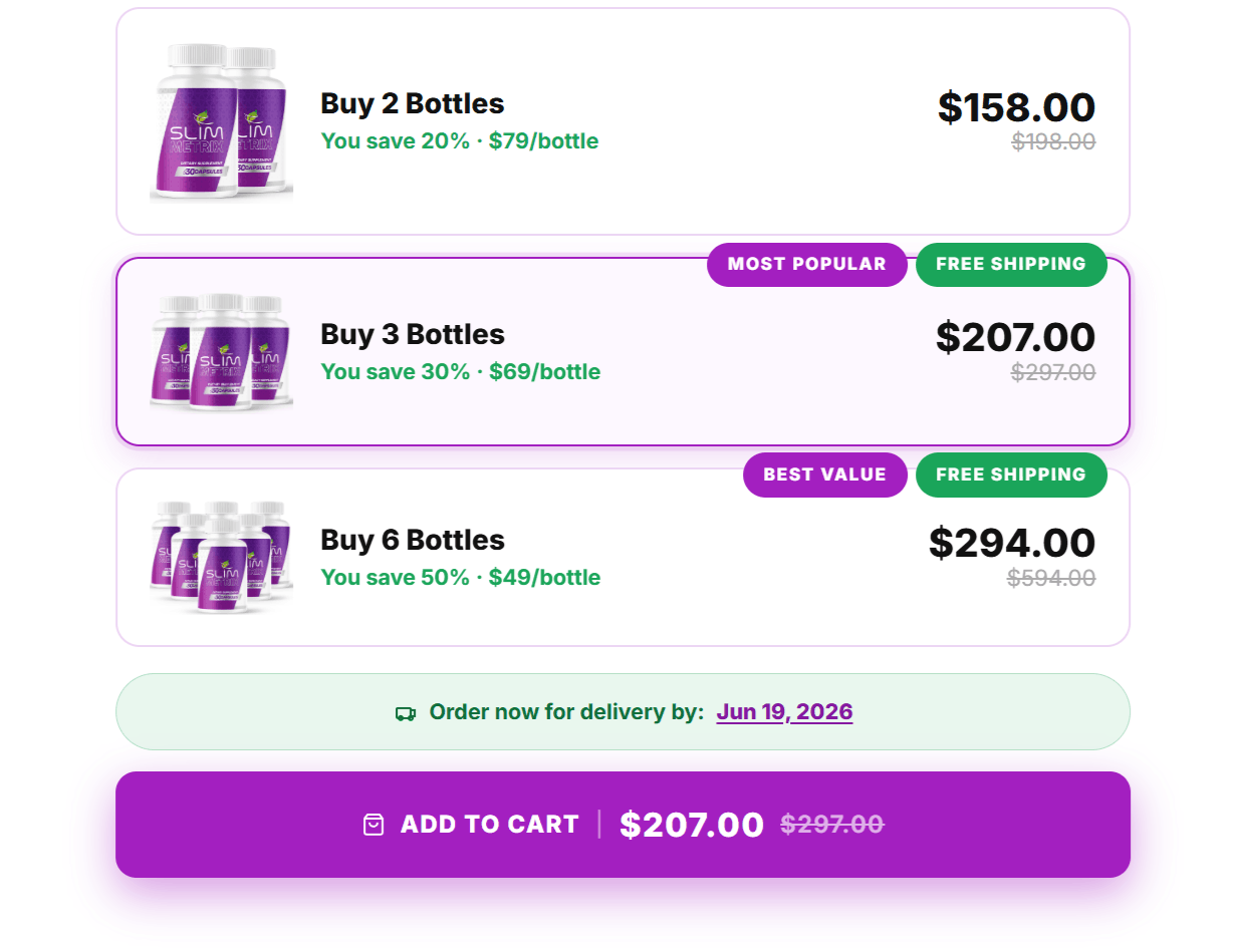 SlimMetrix Price Packages